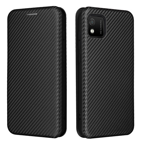 Coque Portefeuille Livre Cuir Etui Clapet L02Z pour Wiko Y52 Noir