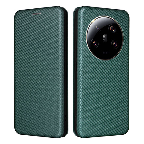 Coque Portefeuille Livre Cuir Etui Clapet L02Z pour Xiaomi Mi 13 Ultra 5G Vert