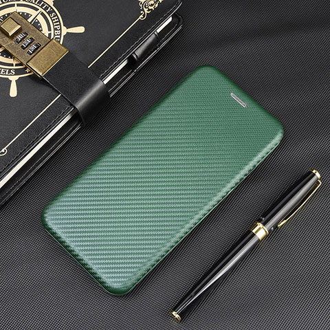 Coque Portefeuille Livre Cuir Etui Clapet L02Z pour Xiaomi Poco M2 Vert