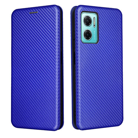 Coque Portefeuille Livre Cuir Etui Clapet L02Z pour Xiaomi Redmi 10 5G Bleu