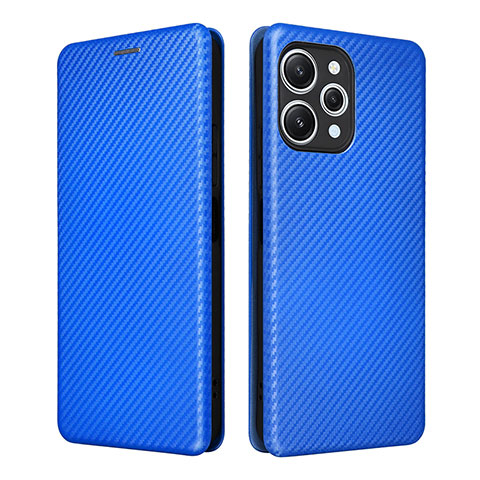 Coque Portefeuille Livre Cuir Etui Clapet L02Z pour Xiaomi Redmi 12 4G Bleu