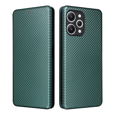 Coque Portefeuille Livre Cuir Etui Clapet L02Z pour Xiaomi Redmi 12 4G Vert