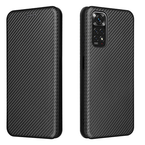 Coque Portefeuille Livre Cuir Etui Clapet L02Z pour Xiaomi Redmi Note 11S 4G Noir