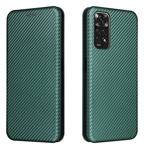 Coque Portefeuille Livre Cuir Etui Clapet L02Z pour Xiaomi Redmi Note 11S 4G Vert