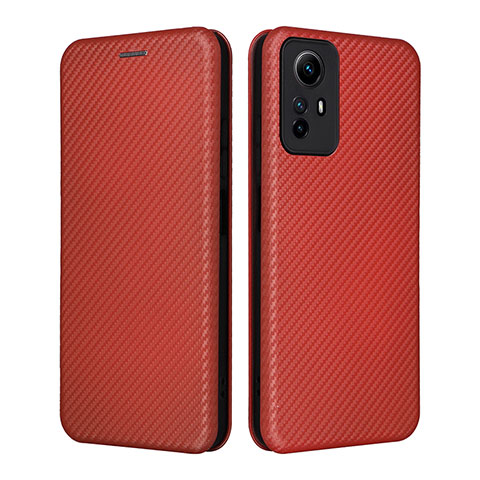 Coque Portefeuille Livre Cuir Etui Clapet L02Z pour Xiaomi Redmi Note 12S Marron