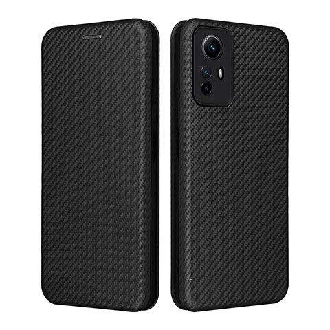 Coque Portefeuille Livre Cuir Etui Clapet L02Z pour Xiaomi Redmi Note 12S Noir