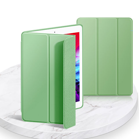 Coque Portefeuille Livre Cuir Etui Clapet L03 pour Apple iPad 10.2 (2021) Pastel Vert