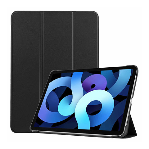 Coque Portefeuille Livre Cuir Etui Clapet L03 pour Apple iPad Air 4 10.9 (2020) Noir