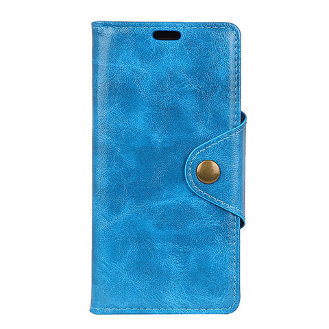 Coque Portefeuille Livre Cuir Etui Clapet L03 pour Asus ZenFone Live L1 ZA551KL Bleu