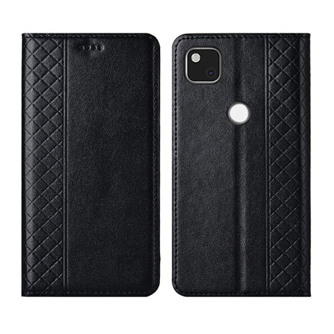 Coque Portefeuille Livre Cuir Etui Clapet L03 pour Google Pixel 4a Noir