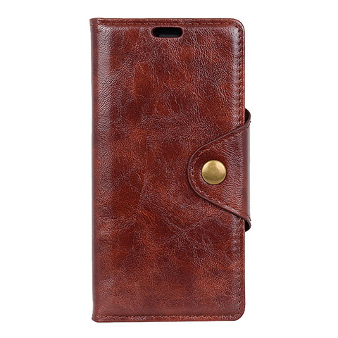 Coque Portefeuille Livre Cuir Etui Clapet L03 pour HTC U12 Plus Marron