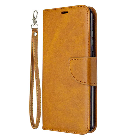 Coque Portefeuille Livre Cuir Etui Clapet L03 pour Huawei Honor 9A Orange