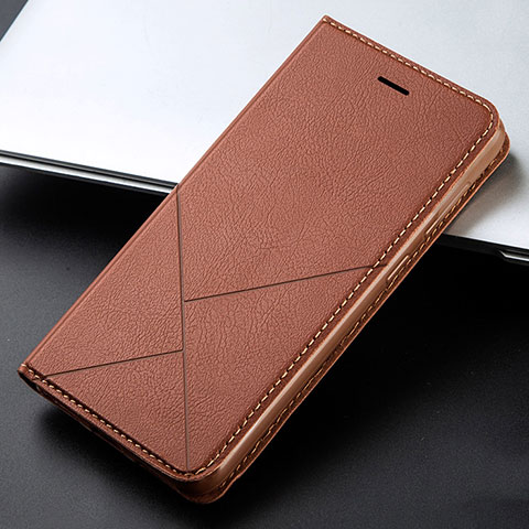 Coque Portefeuille Livre Cuir Etui Clapet L03 pour Huawei Honor 9X Marron