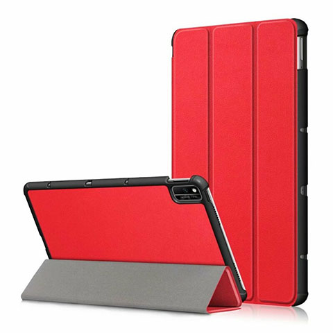 Coque Portefeuille Livre Cuir Etui Clapet L03 pour Huawei Honor Pad V6 10.4 Rouge