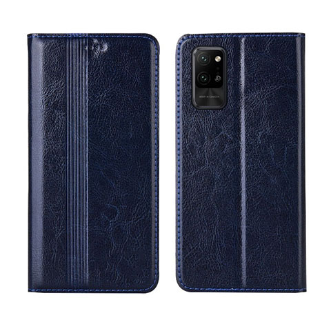 Coque Portefeuille Livre Cuir Etui Clapet L03 pour Huawei Honor Play4 Pro 5G Bleu