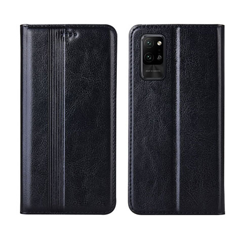 Coque Portefeuille Livre Cuir Etui Clapet L03 pour Huawei Honor Play4 Pro 5G Noir