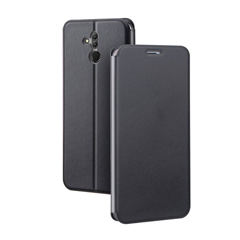 Coque Portefeuille Livre Cuir Etui Clapet L03 pour Huawei Mate 20 Lite Noir