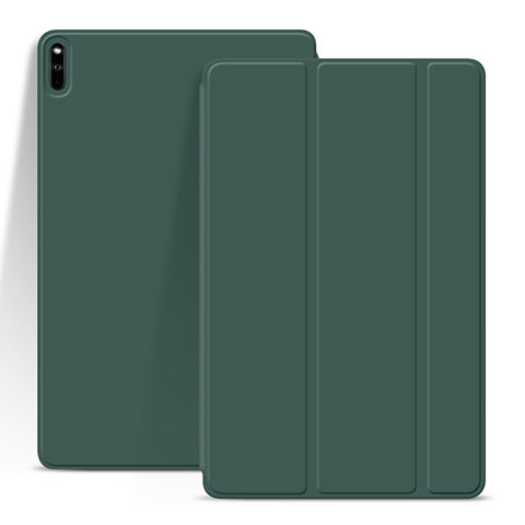 Coque Portefeuille Livre Cuir Etui Clapet L03 pour Huawei MatePad Pro Vert