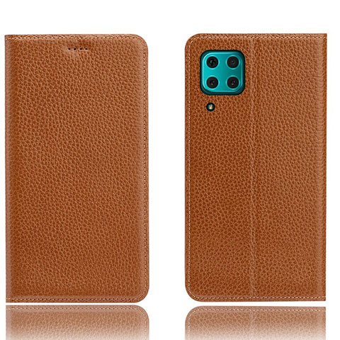 Coque Portefeuille Livre Cuir Etui Clapet L03 pour Huawei Nova 7i Orange