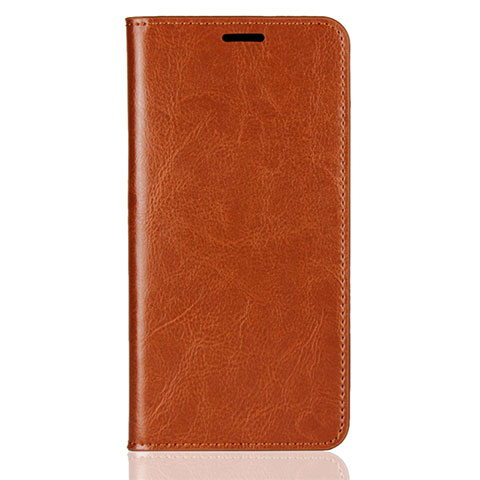 Coque Portefeuille Livre Cuir Etui Clapet L03 pour Huawei Y9 (2018) Orange