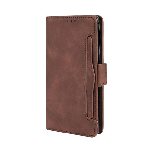 Coque Portefeuille Livre Cuir Etui Clapet L03 pour Motorola Moto Edge Plus Marron