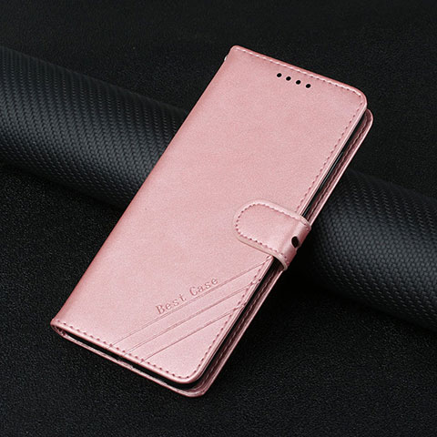 Coque Portefeuille Livre Cuir Etui Clapet L03 pour Motorola Moto Edge S Pro 5G Or Rose