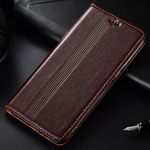 Coque Portefeuille Livre Cuir Etui Clapet L03 pour Nokia 4.2 Marron