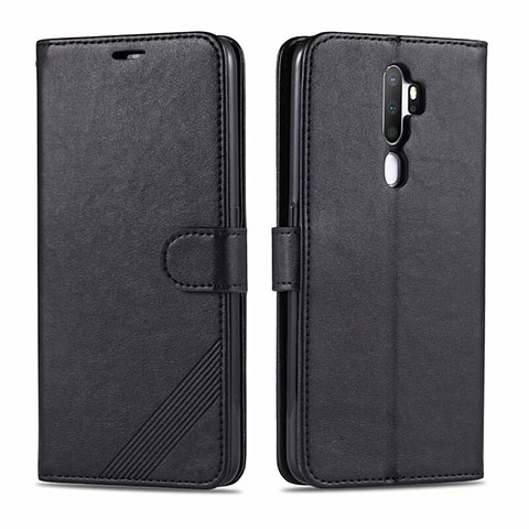 Coque Portefeuille Livre Cuir Etui Clapet L03 pour Oppo A11 Noir