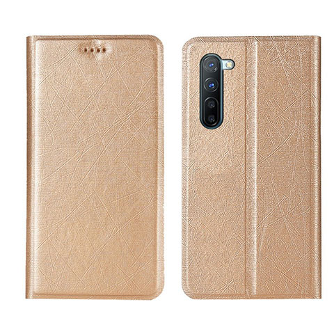 Coque Portefeuille Livre Cuir Etui Clapet L03 pour Oppo Find X2 Lite Or