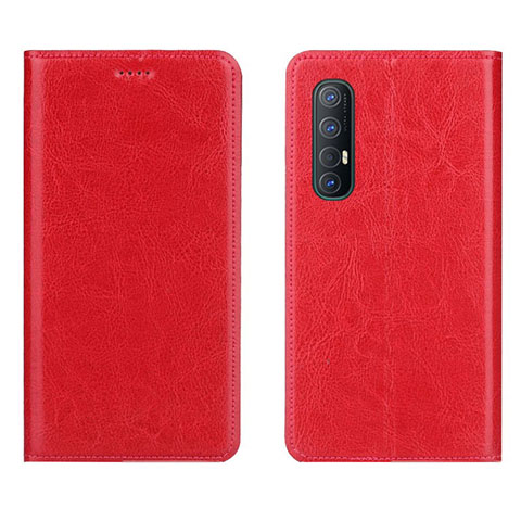 Coque Portefeuille Livre Cuir Etui Clapet L03 pour Oppo Find X2 Neo Rouge