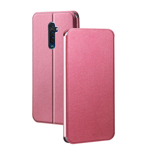 Coque Portefeuille Livre Cuir Etui Clapet L03 pour Oppo Reno2 Rose