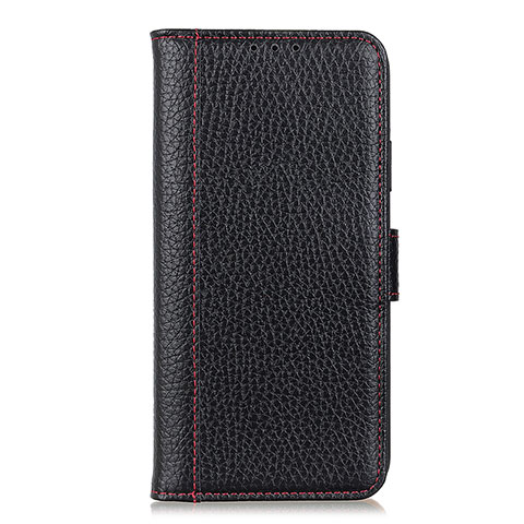 Coque Portefeuille Livre Cuir Etui Clapet L03 pour Realme 6 Noir