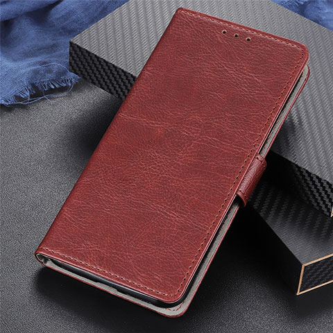 Coque Portefeuille Livre Cuir Etui Clapet L03 pour Realme Q Marron