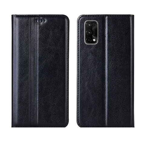 Coque Portefeuille Livre Cuir Etui Clapet L03 pour Realme X7 Pro 5G Noir