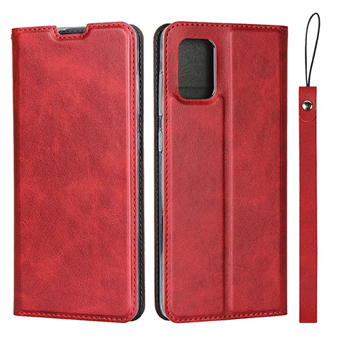 Coque Portefeuille Livre Cuir Etui Clapet L03 pour Samsung Galaxy A51 4G Rouge