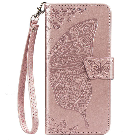 Coque Portefeuille Livre Cuir Etui Clapet L03 pour Samsung Galaxy A51 5G Or Rose