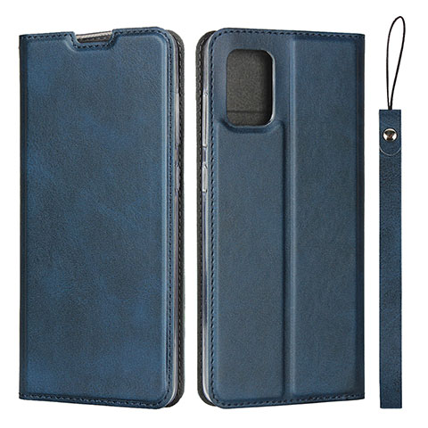 Coque Portefeuille Livre Cuir Etui Clapet L03 pour Samsung Galaxy M40S Bleu