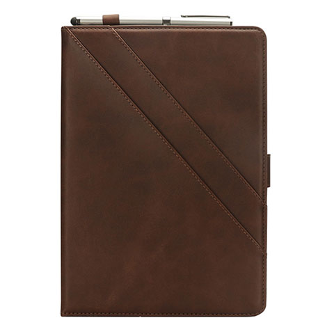 Coque Portefeuille Livre Cuir Etui Clapet L03 pour Samsung Galaxy Tab S5e Wi-Fi 10.5 SM-T720 Marron