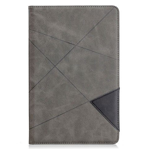 Coque Portefeuille Livre Cuir Etui Clapet L03 pour Samsung Galaxy Tab S6 Lite 10.4 SM-P610 Gris