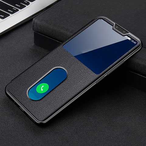 Coque Portefeuille Livre Cuir Etui Clapet L03 pour Vivo V20 Pro 5G Noir