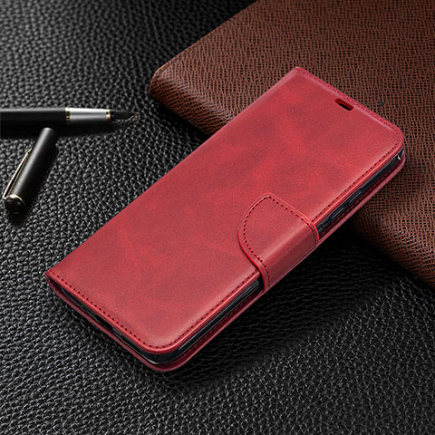 Coque Portefeuille Livre Cuir Etui Clapet L03 pour Xiaomi POCO C3 Rouge