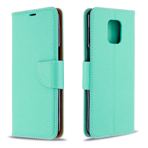 Coque Portefeuille Livre Cuir Etui Clapet L03 pour Xiaomi Poco M2 Pro Vert