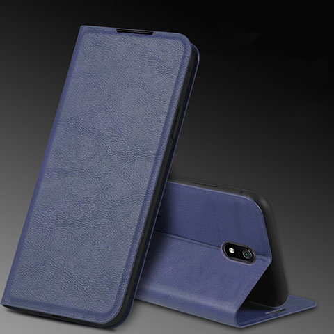 Coque Portefeuille Livre Cuir Etui Clapet L03 pour Xiaomi Redmi 8A Bleu