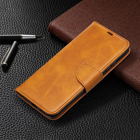 Coque Portefeuille Livre Cuir Etui Clapet L03 pour Xiaomi Redmi 9 Activ Orange