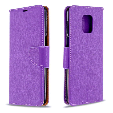 Coque Portefeuille Livre Cuir Etui Clapet L03 pour Xiaomi Redmi Note 9 Pro Max Violet