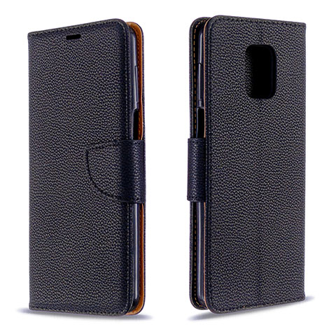 Coque Portefeuille Livre Cuir Etui Clapet L03 pour Xiaomi Redmi Note 9S Noir