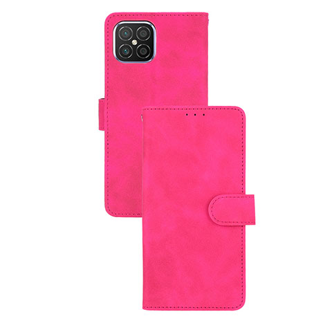 Coque Portefeuille Livre Cuir Etui Clapet L03Z pour Huawei Nova 8 SE 4G Rose Rouge