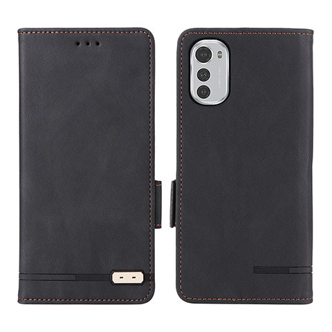 Coque Portefeuille Livre Cuir Etui Clapet L03Z pour Motorola Moto E32 Noir