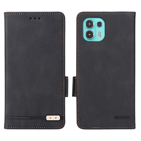 Coque Portefeuille Livre Cuir Etui Clapet L03Z pour Motorola Moto Edge 20 Lite 5G Noir