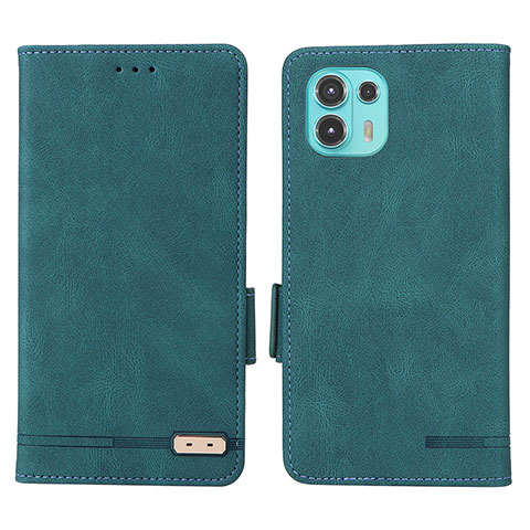 Coque Portefeuille Livre Cuir Etui Clapet L03Z pour Motorola Moto Edge 20 Lite 5G Vert